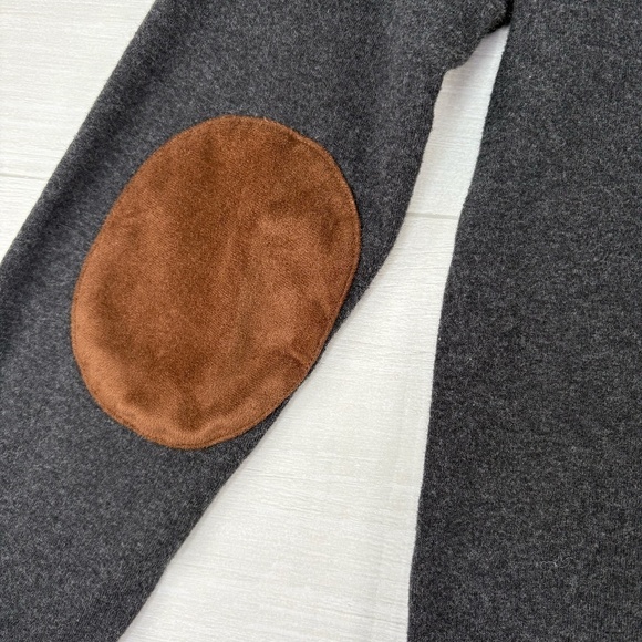 LRL Women's Long Sleeve Shirt with Suede Elbow Black Size Large - Picture 12 of 13